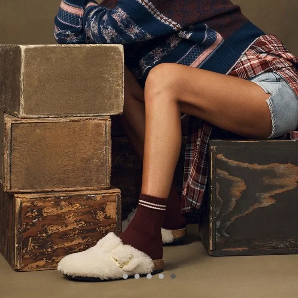 NWOB Birkenstock Boston Teddy Clogs - Picture 2 of 9